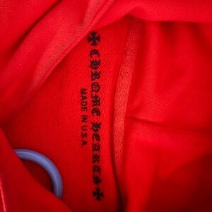Chrome Hearts Red Pullover with Black Interior Logo